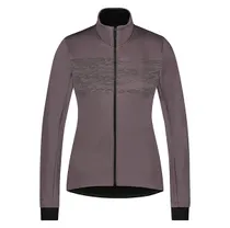 Pyöräilytakki Shimano Naisten Kaede Wind Jersey Insulated Tummanpunainen